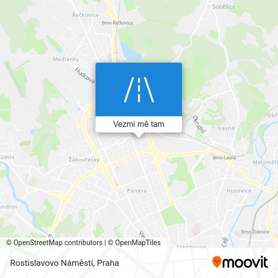 Rostislavovo Náměstí mapa