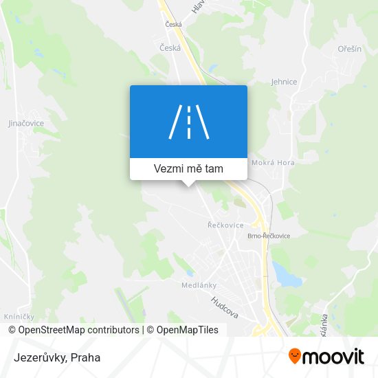 Jezerůvky mapa