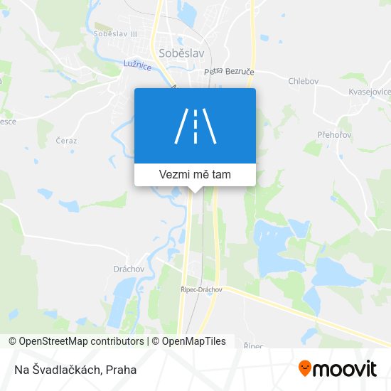 Na Švadlačkách mapa