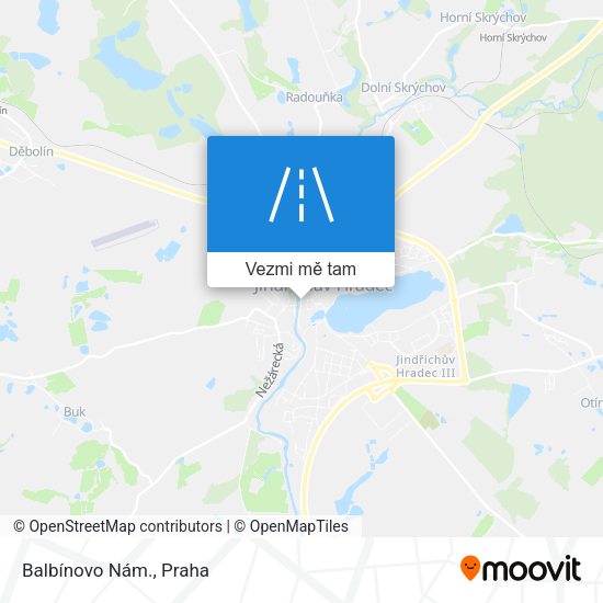 Balbínovo Nám. mapa