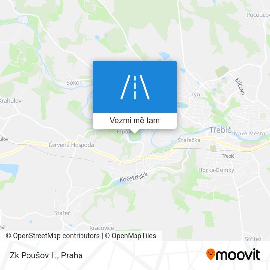Zk Poušov Ii. mapa