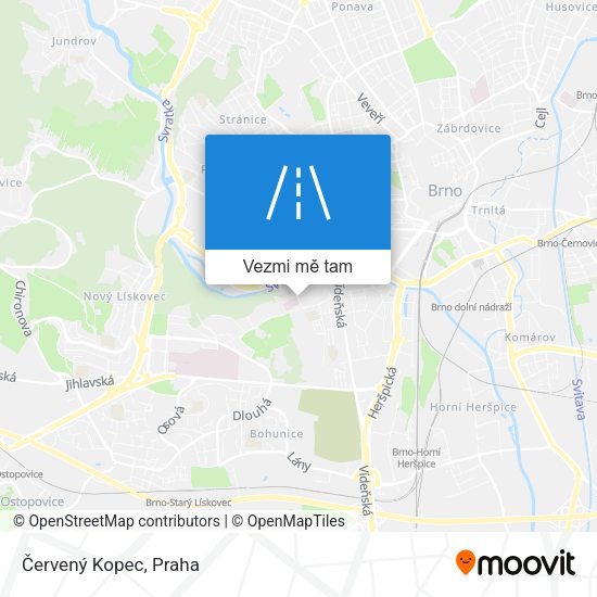 Červený Kopec mapa