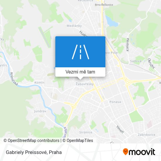 Gabriely Preissové mapa