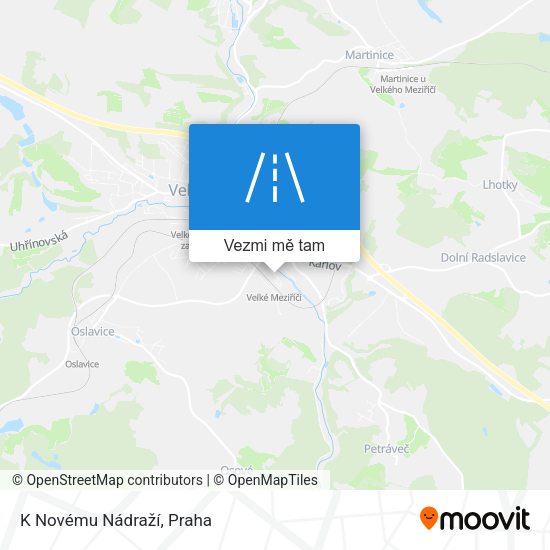 K Novému Nádraží mapa