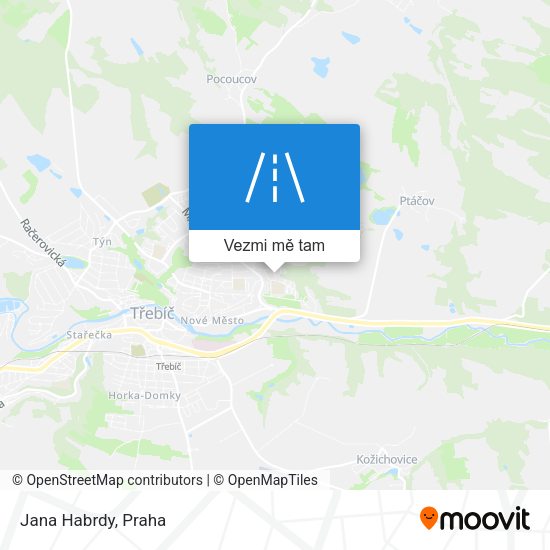 Jana Habrdy mapa