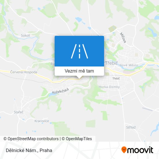 Dělnické Nám. mapa