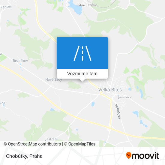Chobůtky mapa