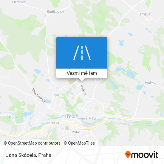Jana Skácela mapa