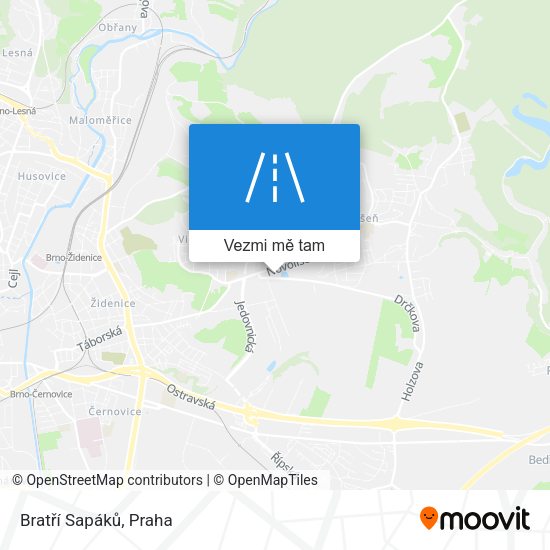 Bratří Sapáků mapa