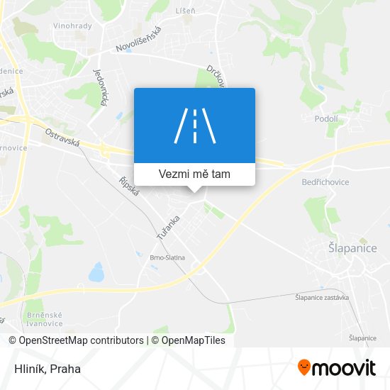 Hliník mapa