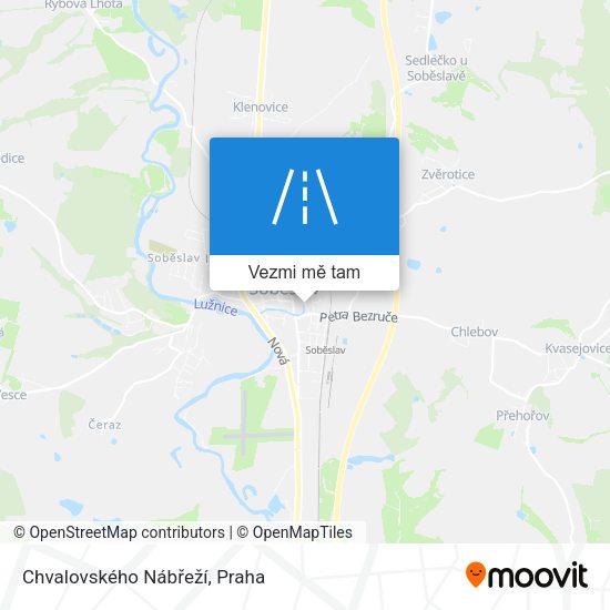 Chvalovského Nábřeží mapa