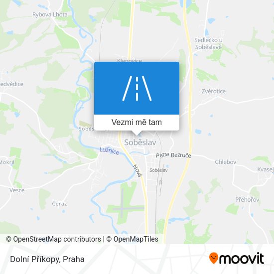 Dolní Příkopy mapa