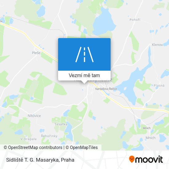 Sídliště T. G. Masaryka mapa