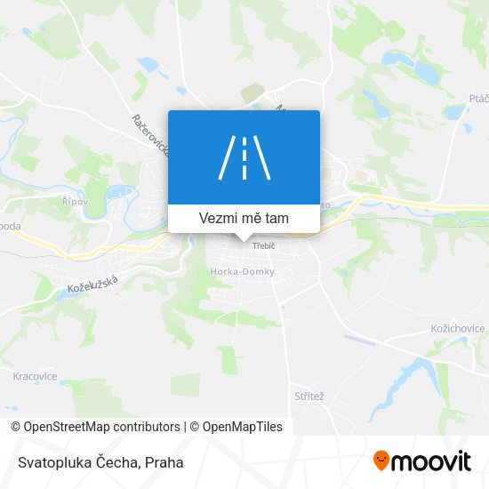 Svatopluka Čecha mapa