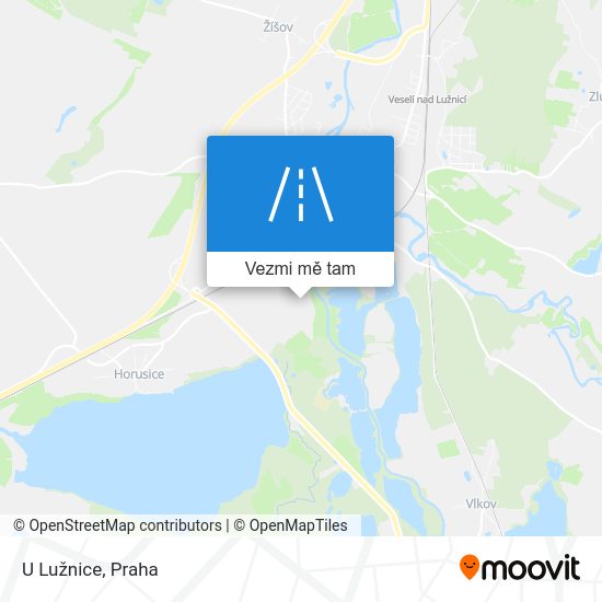 U Lužnice mapa