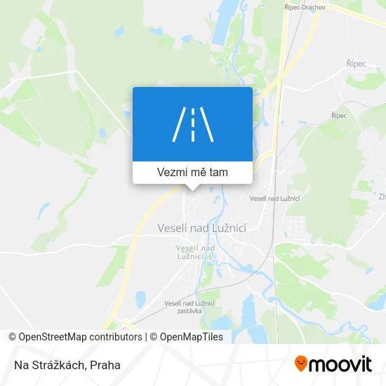 Na Strážkách mapa
