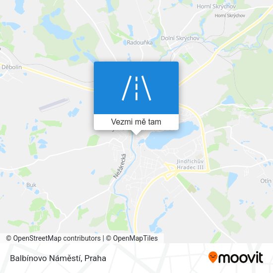 Balbínovo Náměstí mapa