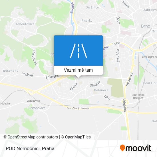 POD Nemocnicí mapa