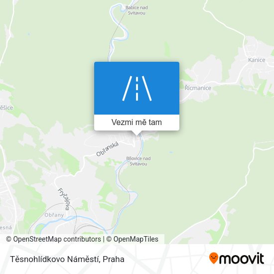 Těsnohlídkovo Náměstí mapa