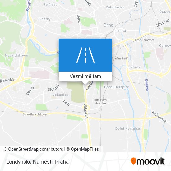 Londýnské Náměstí mapa