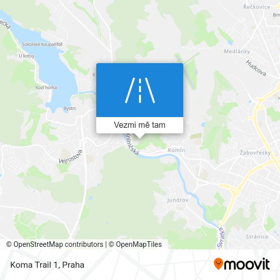 Koma Trail 1 mapa