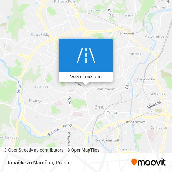 Janáčkovo Náměstí mapa
