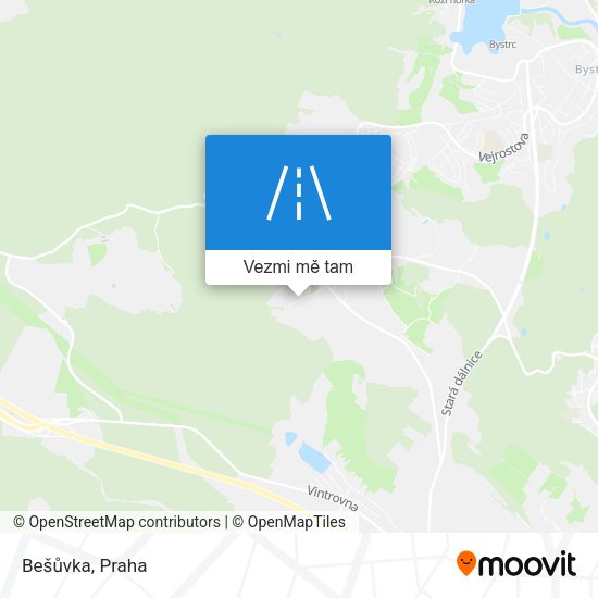 Bešůvka mapa