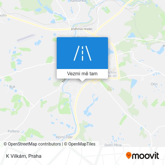 K Vilkám mapa