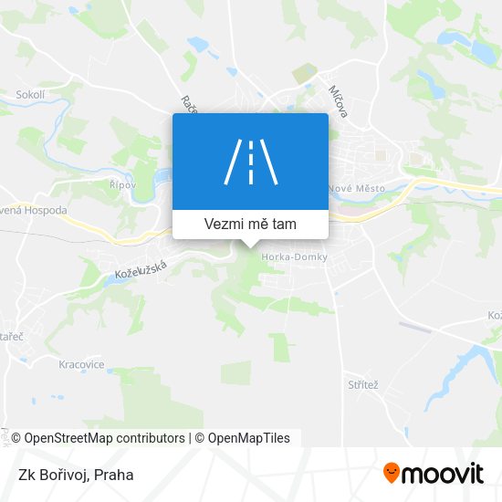 Zk Bořivoj mapa