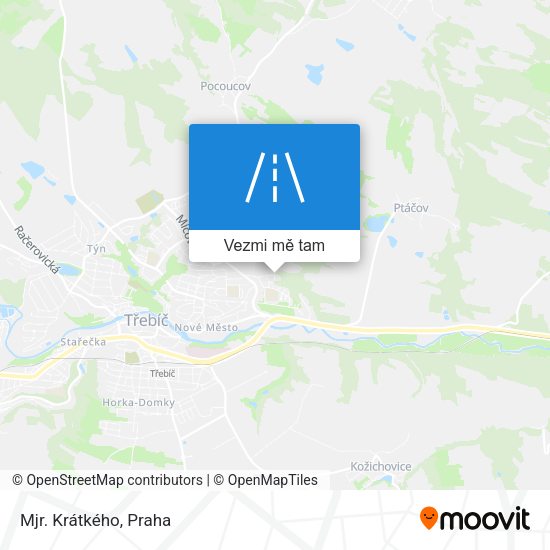 Mjr. Krátkého mapa