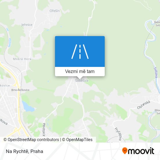 Na Rychtě mapa