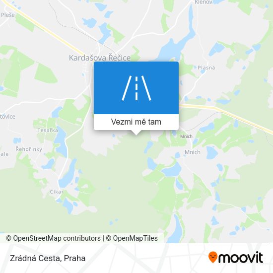 Zrádná Cesta mapa
