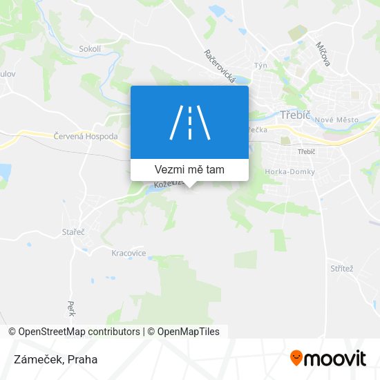 Zámeček mapa