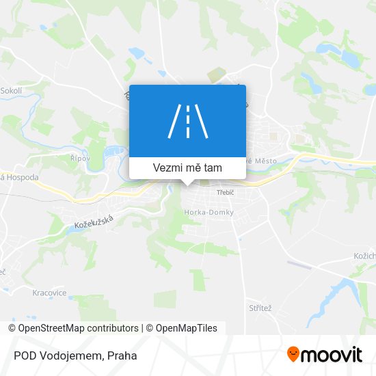POD Vodojemem mapa