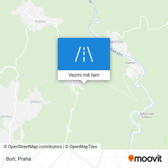 Boří mapa