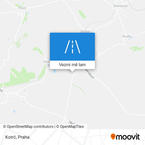 Kotrč mapa