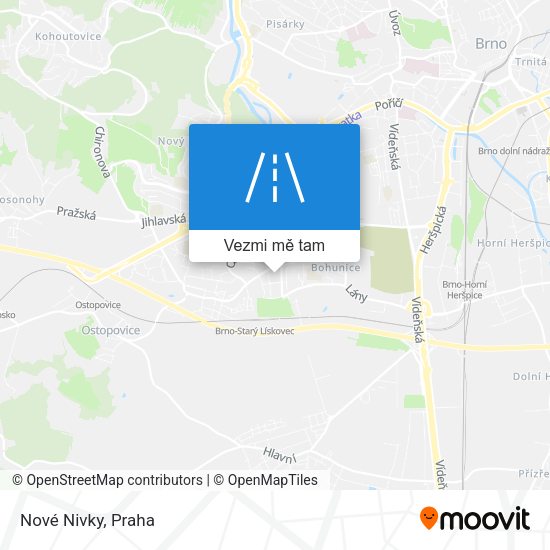 Nové Nivky mapa