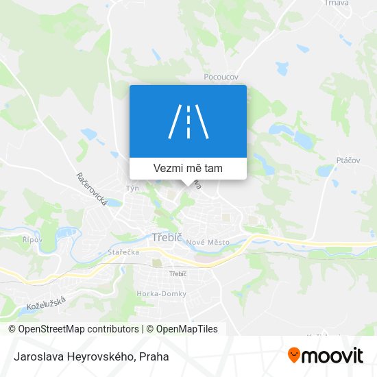 Jaroslava Heyrovského mapa