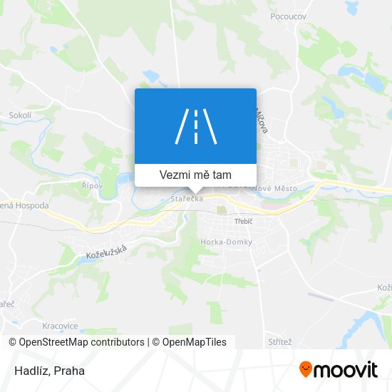 Hadlíz mapa