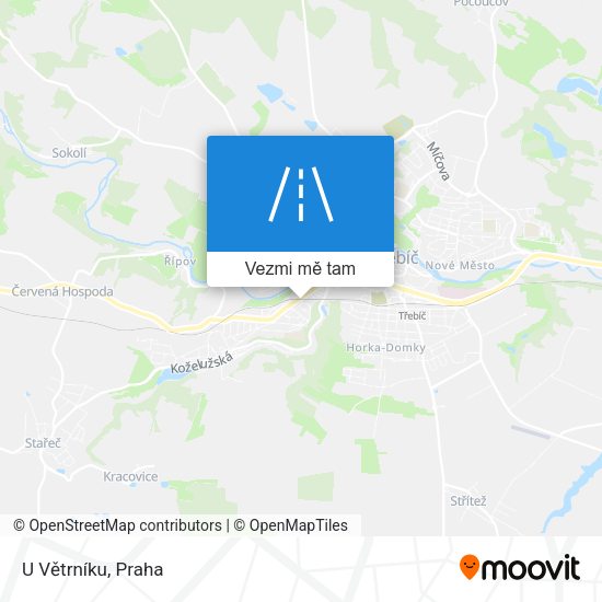 U Větrníku mapa