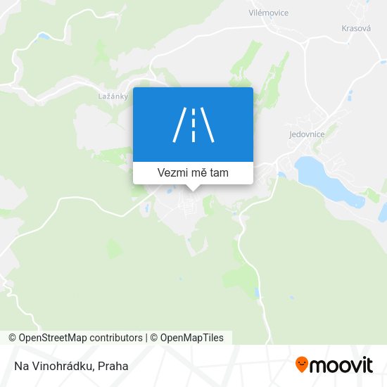 Na Vinohrádku mapa