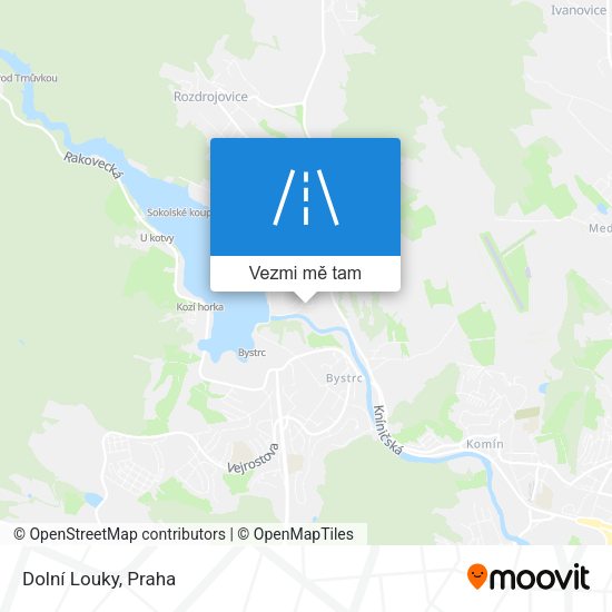 Dolní Louky mapa