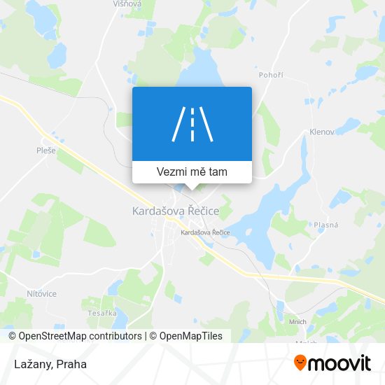 Lažany mapa
