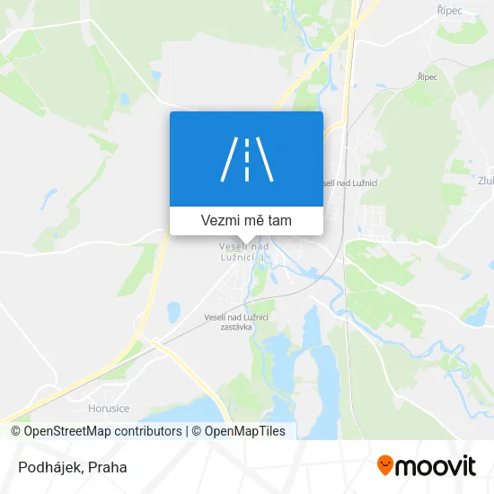 Podhájek mapa