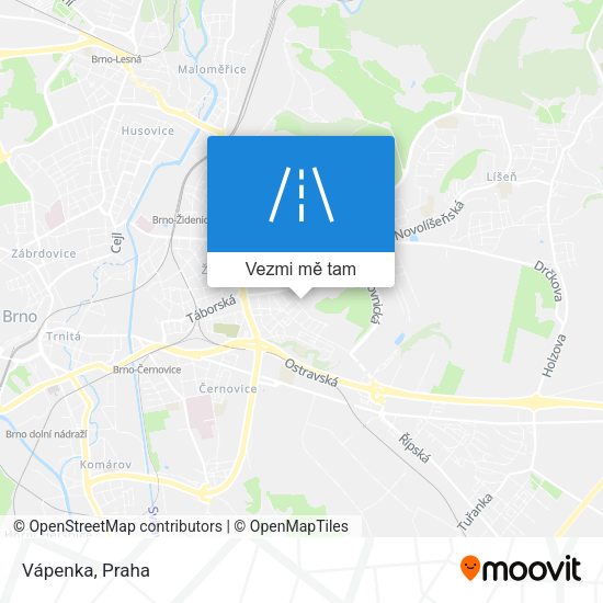 Vápenka mapa