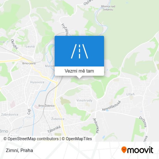 Zimní mapa