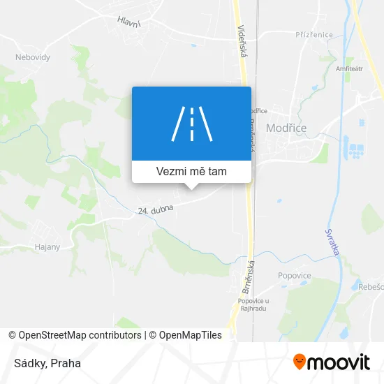 Sádky mapa