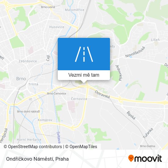 Ondříčkovo Náměstí mapa