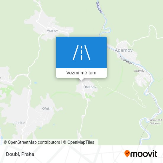 Doubí mapa