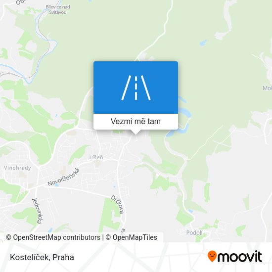Kostelíček mapa